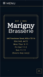 Mobile Screenshot of marignybrasserie.com